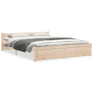 Bedframe massief hout 140×190 cm Bedframe massief hout 140×190 cm