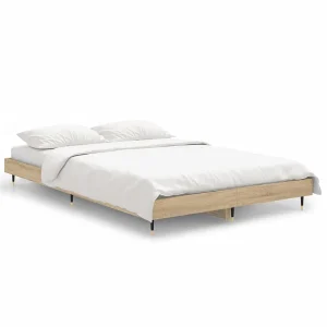 Bedframe zonder matras hout sonoma eikenkleurig 120×190 cm Bedframe zonder matras hout sonoma eikenkleurig 120×190 cm