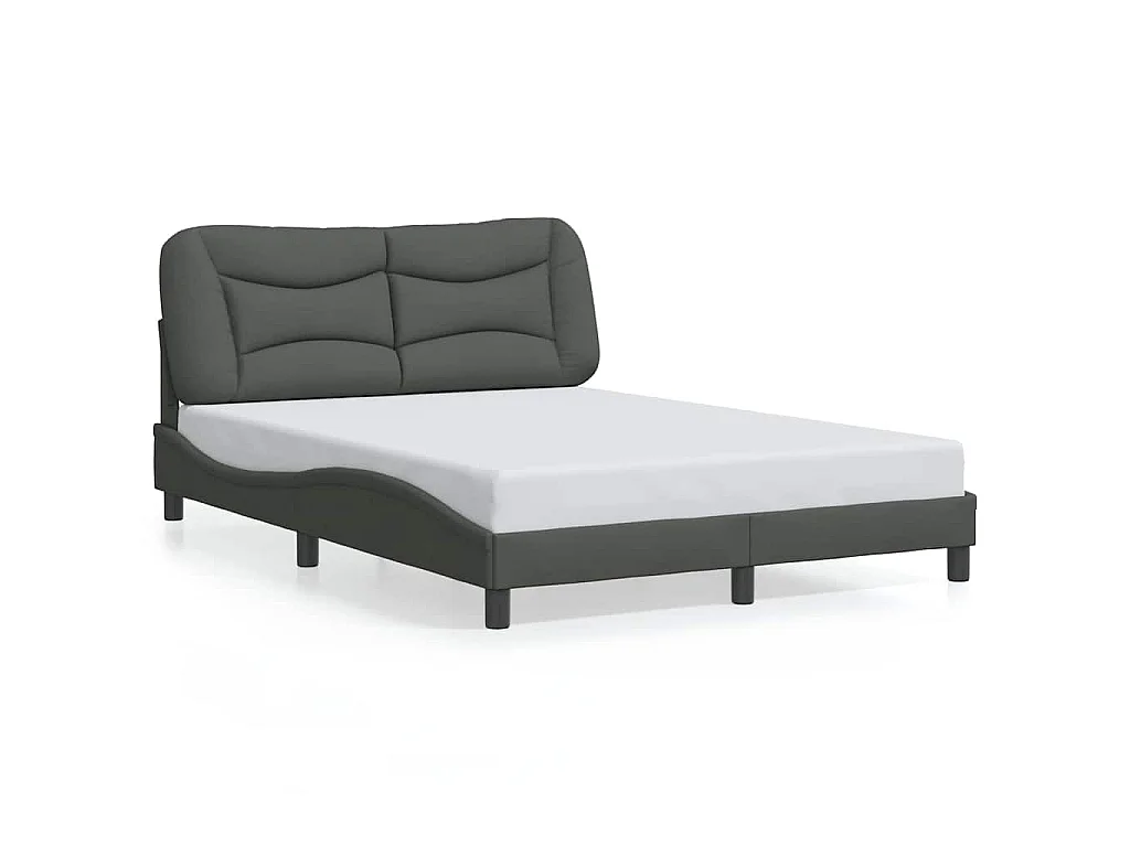 Bedframe zonder matras "Hvar" 120x200 cm stof donkergrijs