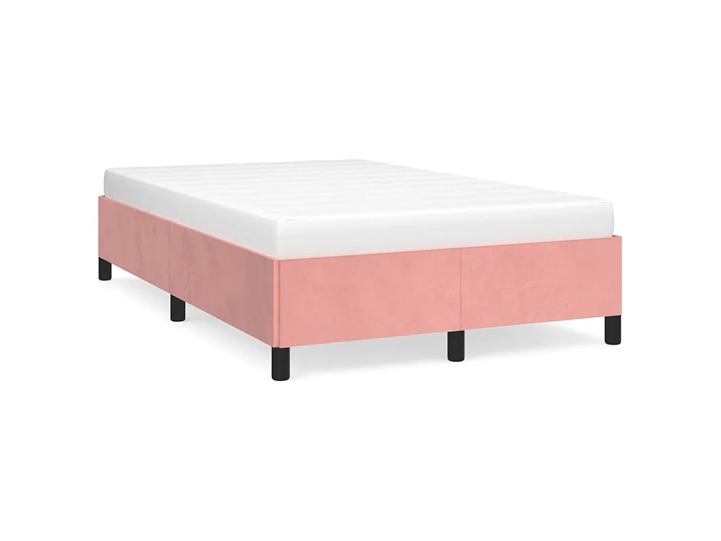Bedframe fluweel roze 120x200 cm