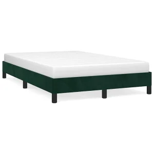Bedframe zonder matras 120×200 cm fluweel donkergroen