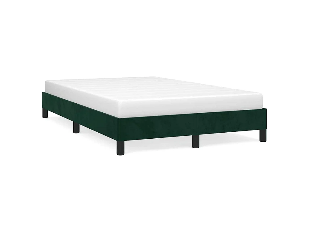 Bedframe zonder matras 120x200 cm fluweel donkergroen