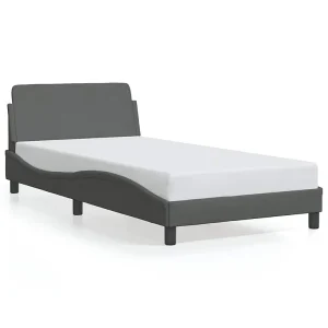 Bedframe "Dover" 100×200 cm stof donkergrijs Bedframe "Dover" 100×200 cm stof donkergrijs