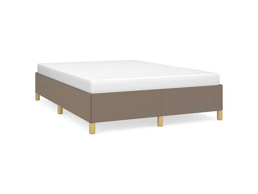 Bedframe zonder matras stof taupe 140x190 cm