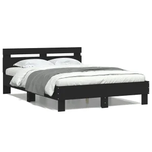 Bedframe met hoofdeinde bruin eikenkleur 120×190 cm Bedframe met hoofdeinde bruin eikenkleur 120×190 cm