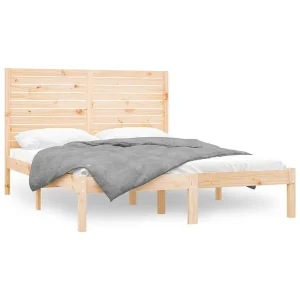 Bedframe massief hout 140×200 cm Bedframe massief hout 140×200 cm