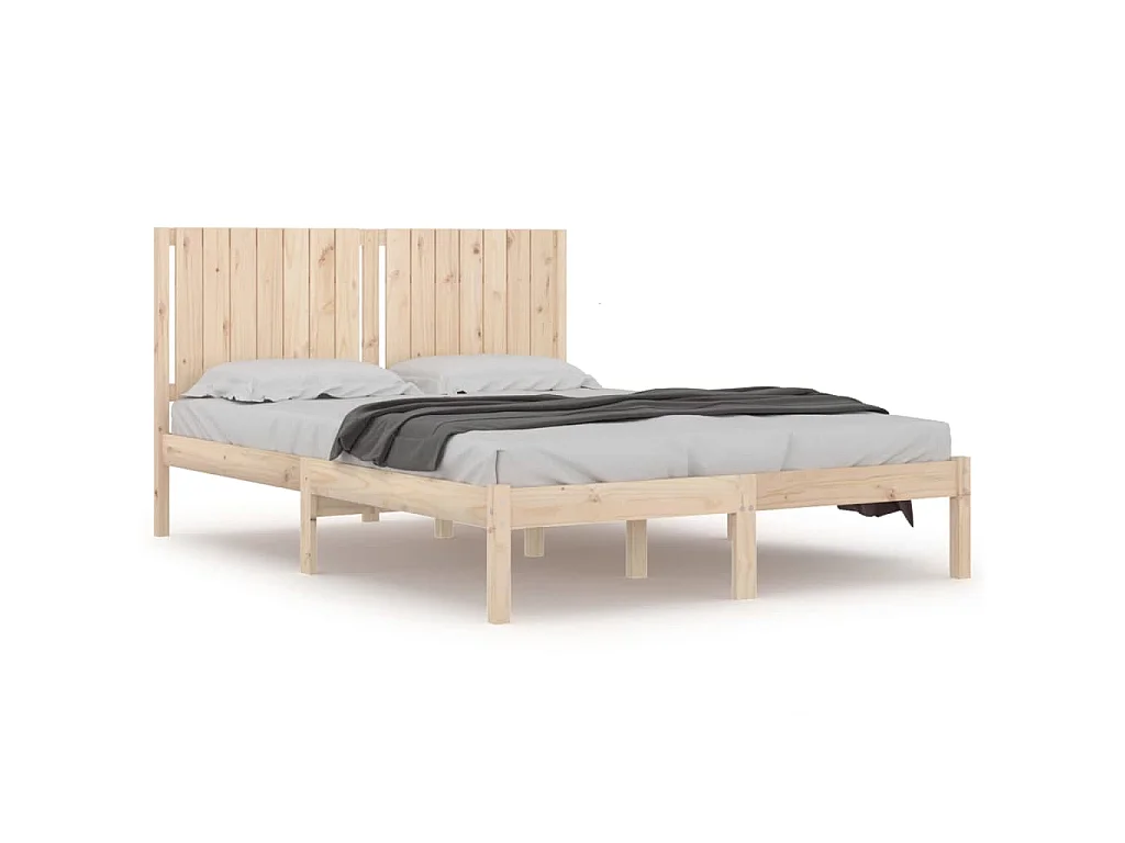 Bedframe zonder matras massief grenenhout 160x200 cm