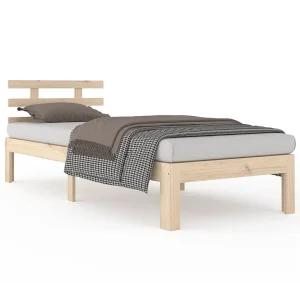 Bedframe massief hout 90×200 cm Bedframe massief hout 90×200 cm