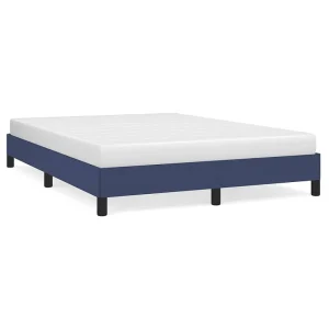 Bedframe zonder matras stof blauw 140×200 cm Bedframe zonder matras stof blauw 140×200 cm