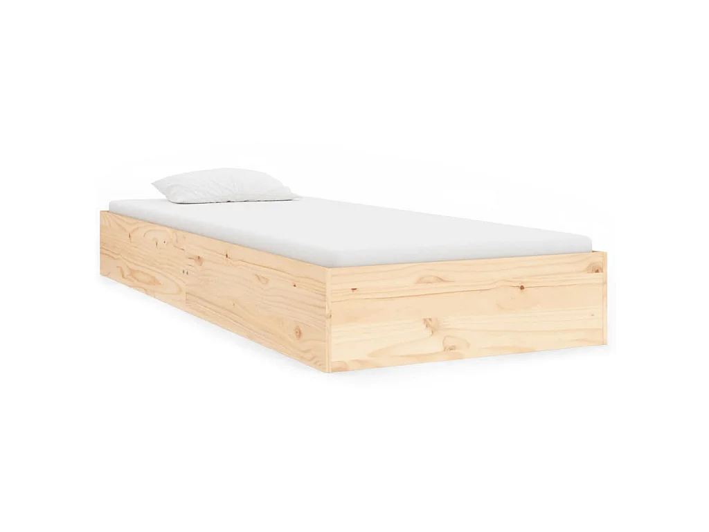 Bedframe massief hout 90x190 cm
