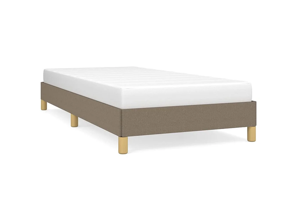 Bedframe zonder matras 100x200 cm stof taupe