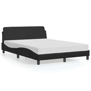 Bedframe "Dover" kunstleer zwart 120×200 cm Bedframe "Dover" kunstleer zwart 120×200 cm