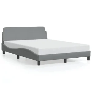 Bedframe "Dover" 120×200 cm stof lichtgrijs Bedframe "Dover" 120×200 cm stof lichtgrijs