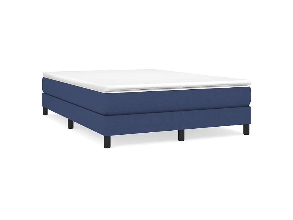 Boxspring bed stof blauw 140x190 cm