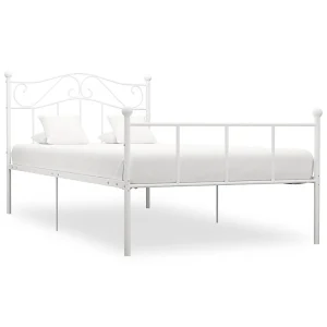 Bedframe metaal wit 100×200 cm Bedframe metaal wit 100×200 cm