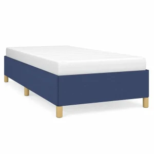 Bedframe zonder matras 80×200 cm stof blauw Bedframe zonder matras 80×200 cm stof blauw