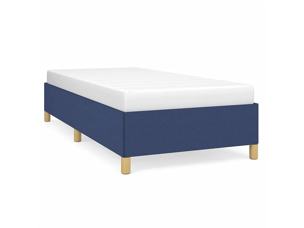 Bedframe zonder matras 80x200 cm stof blauw