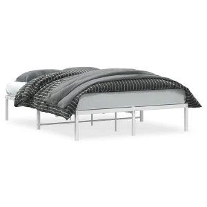 Bedframe metaal wit 140×200 cm Bedframe metaal wit 140×200 cm