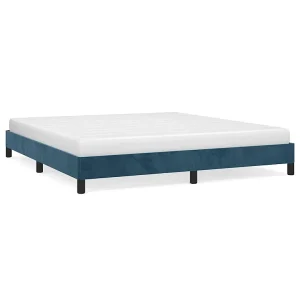 Bedframe zonder matras 180×200 cm fluweel donkerblauw
