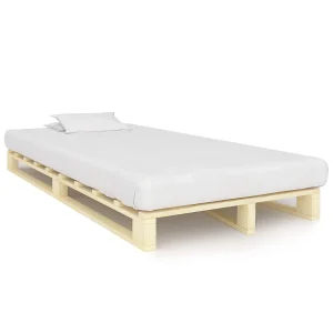 Bedframe pallet massief grenenhout 120×200 cm Bedframe pallet massief grenenhout 120×200 cm