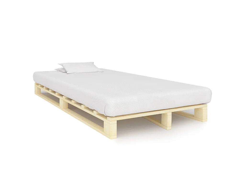 Bedframe pallet massief grenenhout 120x200 cm