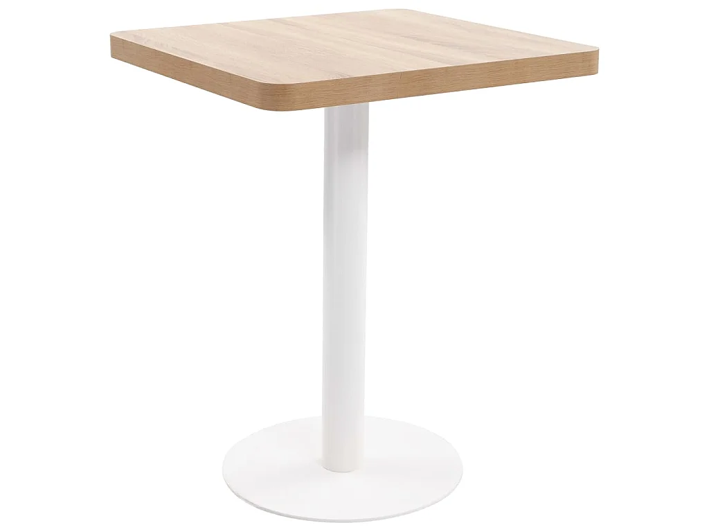 Bistrotafel 60x60 cm MDF lichtbruin