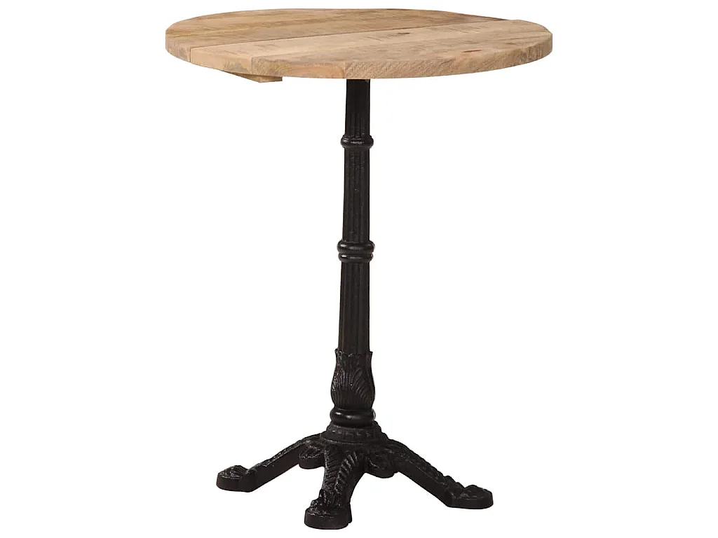 Bistrotafel Ø 60x76 cm ruw mangohout