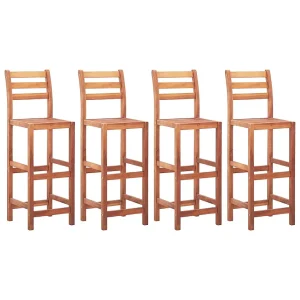 Barstoelen 4 st massief acaciahout Barstoelen 4 st massief acaciahout