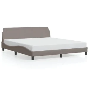 Bedframe "Dover" stof taupe 180×200 cm Bedframe "Dover" stof taupe 180×200 cm