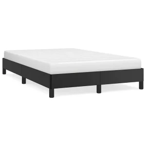 Bedframe zonder matras 120×190 cm kunstleer zwart Bedframe zonder matras 120×190 cm kunstleer zwart