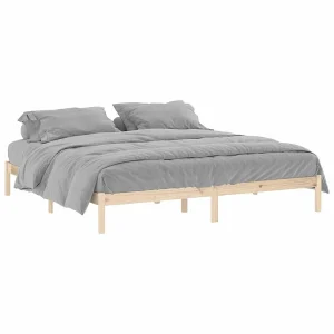 Bedframe zonder matras massief grenenhout 193×203 cm kingsize Bedframe zonder matras massief grenenhout 193×203 cm kingsize