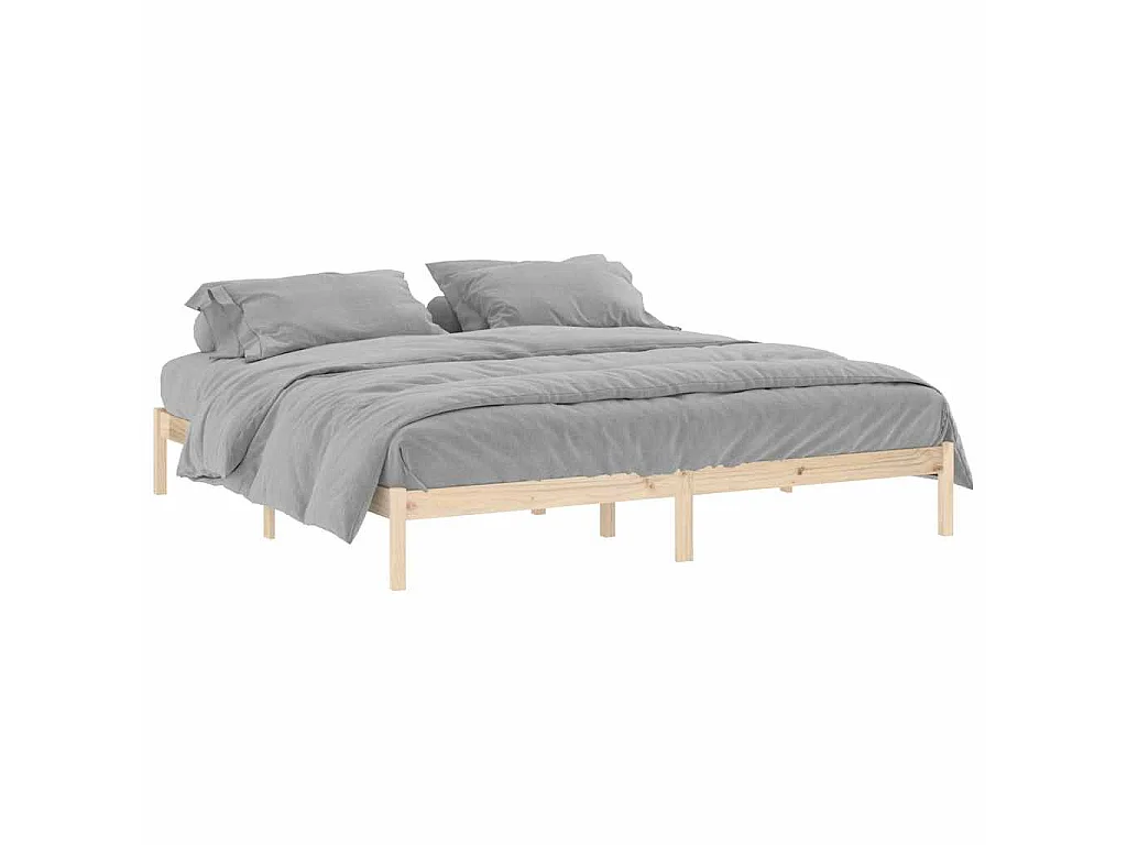 Bedframe zonder matras massief grenenhout 193x203 cm kingsize