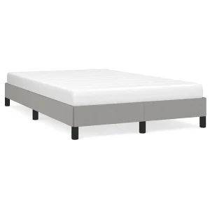 Bedframe zonder matras 120×190 cm stof lichtgrijs
