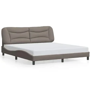 Bedframe zonder matras "Hvar" stof taupe 180×200 cm Bedframe zonder matras "Hvar" stof taupe 180×200 cm
