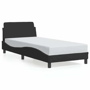 Bedframe met hoofdeinde "Dover" 90×190 cm fluweel zwart Bedframe met hoofdeinde "Dover" 90×190 cm fluweel zwart