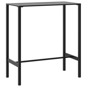 Bartafel 100x50x110 cm gepoedercoat staal zwart Bartafel 100x50x110 cm gepoedercoat staal zwart