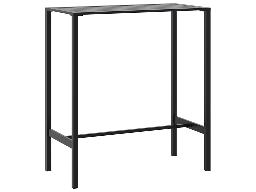 Bartafel 100x50x110 cm gepoedercoat staal zwart