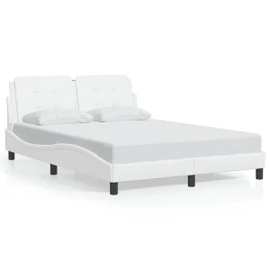 Bedframe zonder matras "Zadar" kunstleer wit 120×200 cm Bedframe zonder matras "Zadar" kunstleer wit 120×200 cm