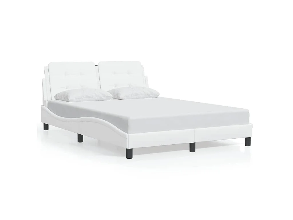 Bedframe zonder matras "Zadar" kunstleer wit 120x200 cm