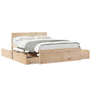 Bedframe zonder matras massief grenenhout 120×190 cm Bedframe zonder matras massief grenenhout 120×190 cm