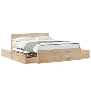 Bedframe zonder matras massief grenenhout 140×200 cm Bedframe zonder matras massief grenenhout 140×200 cm