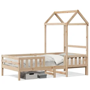 Bedframe met huisje massief grenenhout 75×190 cm Bedframe met huisje massief grenenhout 75×190 cm