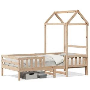 Bedframe met huisje massief grenenhout 100×200 cm Bedframe met huisje massief grenenhout 100×200 cm