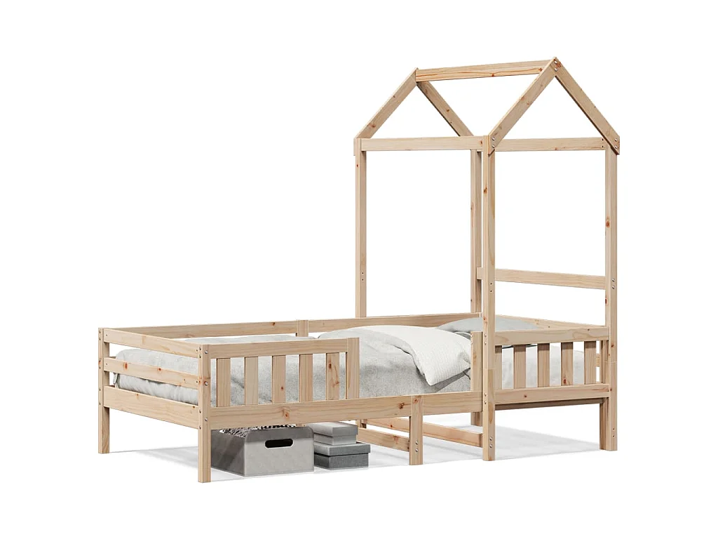 Bedframe met huisje massief grenenhout 100x200 cm