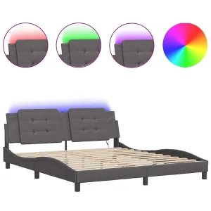 Bedframe met LED zonder matras "Zadar" zwart 180×200 cm Bedframe met LED zonder matras "Zadar" zwart 180×200 cm