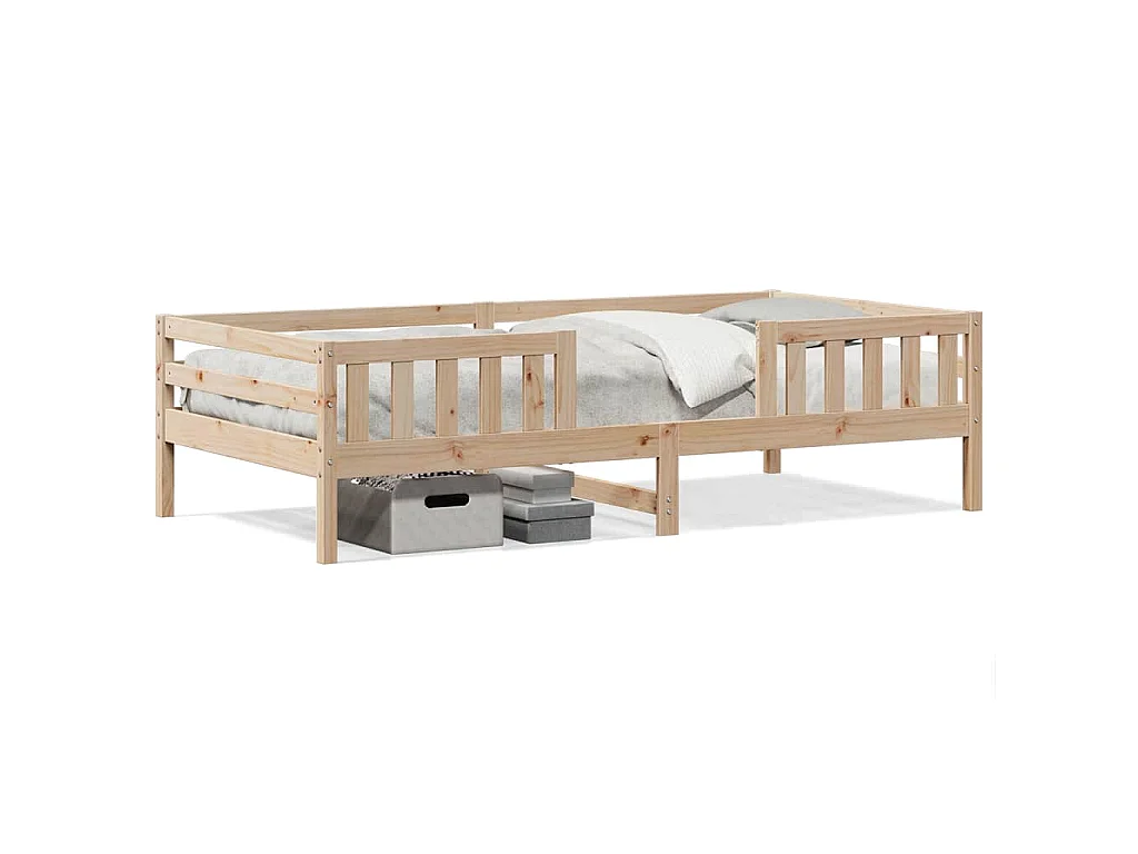 Bedframe zonder matras massief grenenhout 80x200 cm
