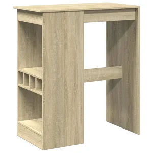 Bartafel met rekken 90×47,5×103,5 cm bewerkt hout sonoma eiken Bartafel met rekken 90×47,5×103,5 cm bewerkt hout sonoma eiken