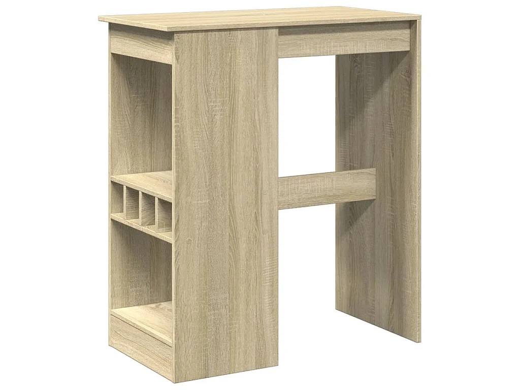 Bartafel met rekken 90x47,5x103,5 cm bewerkt hout sonoma eiken