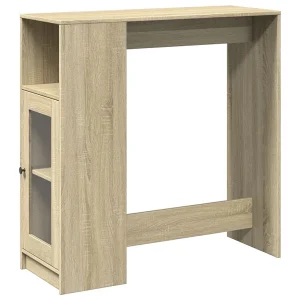 Bartafel met rekken 101x40x103,5 cm hout sonoma eikenkleur Bartafel met rekken 101x40x103,5 cm hout sonoma eikenkleur