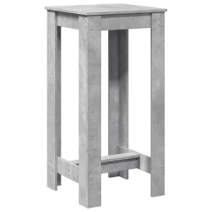Bartafel 51x50x103,5 cm bewerkt hout betongrijs Bartafel 51x50x103,5 cm bewerkt hout betongrijs